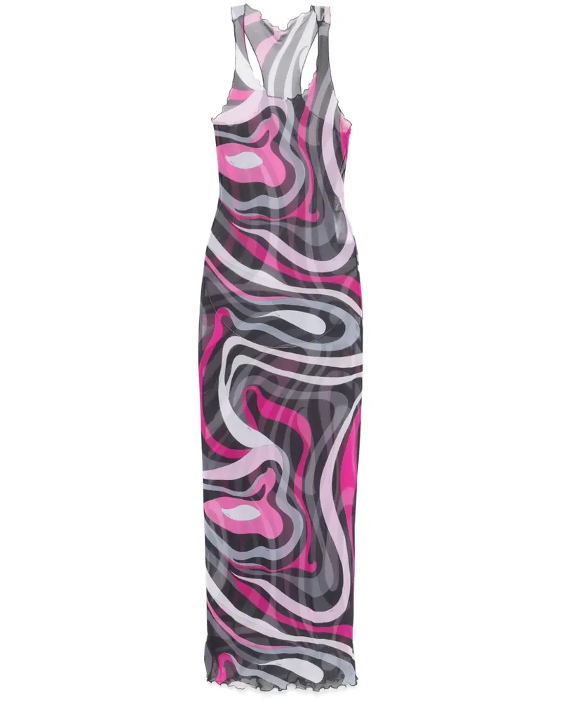 Emilio Pucci Kleid mit Iride-Print - Schwarz Schwarz