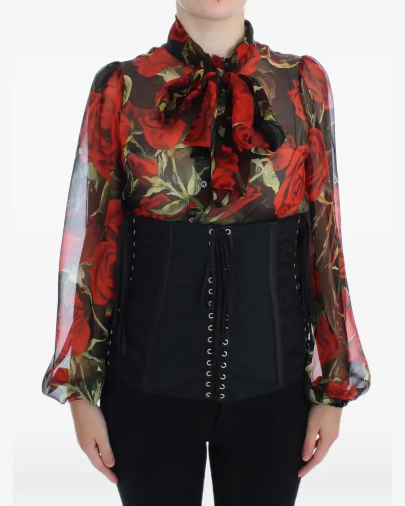 Dolce & Gabbana Korsett mit Schnürung - Schwarz Schwarz