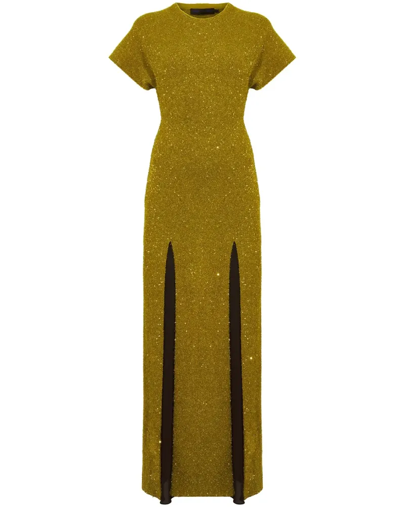 Proenza Schouler Maxikleid mit Pailletten - Gelb Gelb