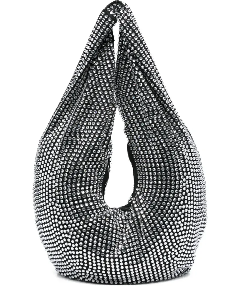 Giuseppe di Morabito Verzierte Schultertasche mit Tropfen - Schwarz Schwarz