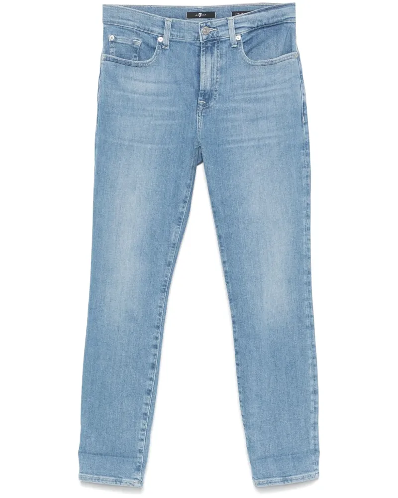 7 for all mankind Skinny-Jeans mit Relaxed-Schnitt - Blau Blau