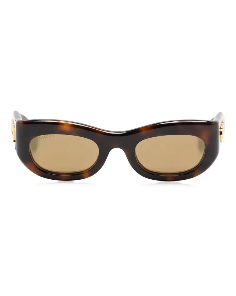 Gucci Sonnenbrille in Schildpattoptik - Braun Braun