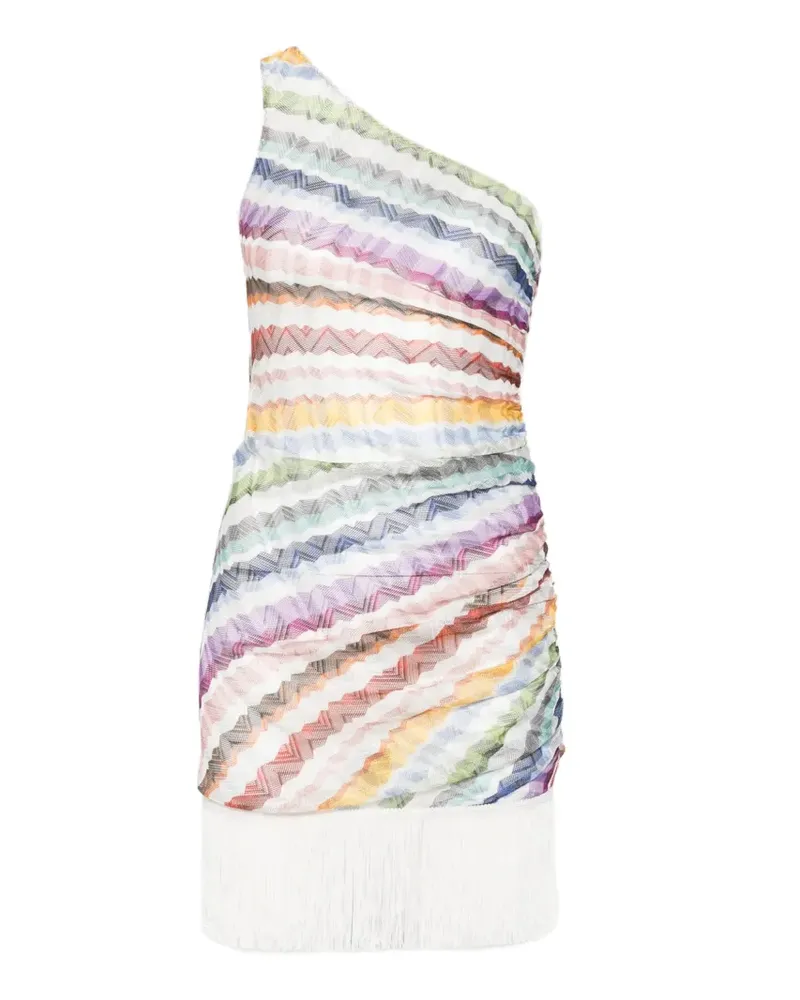 Missoni Minikleid mit Zickzack-Print - Nude Nude