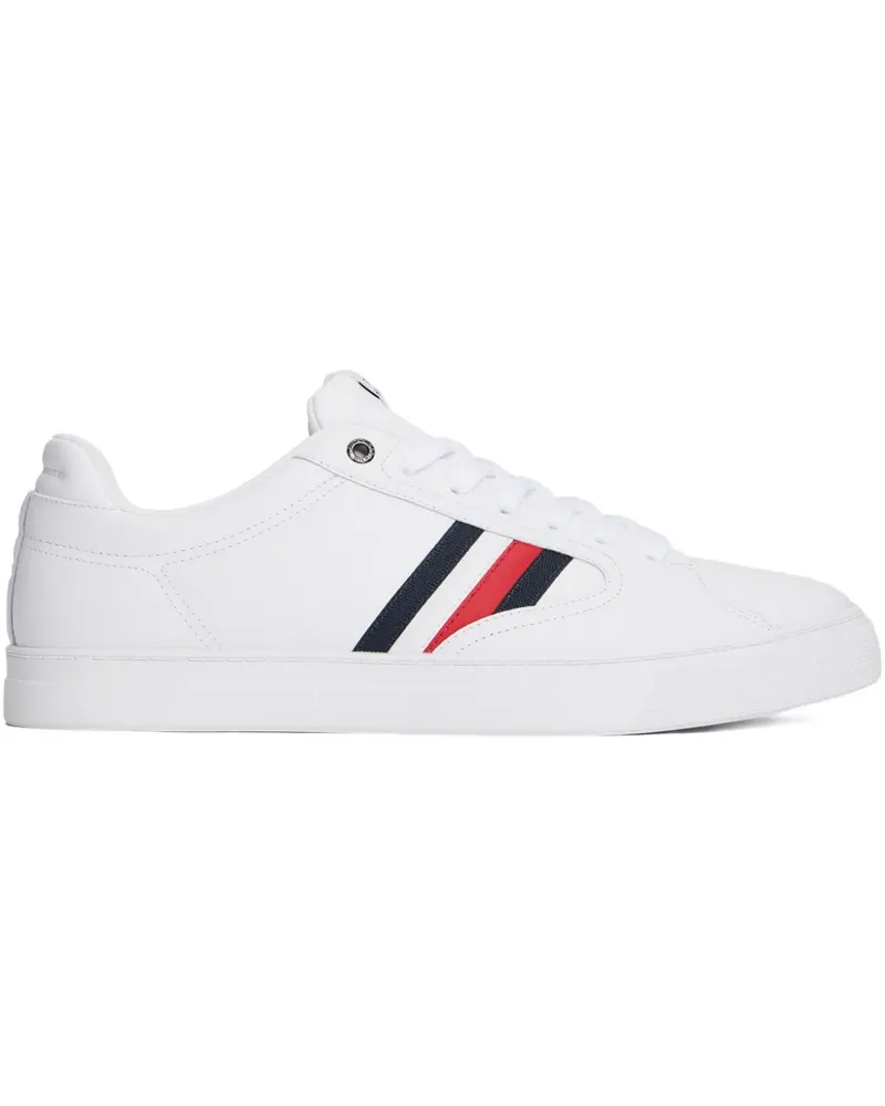Tommy Hilfiger Sneakers mit Streifendetail - Weiß Weiß