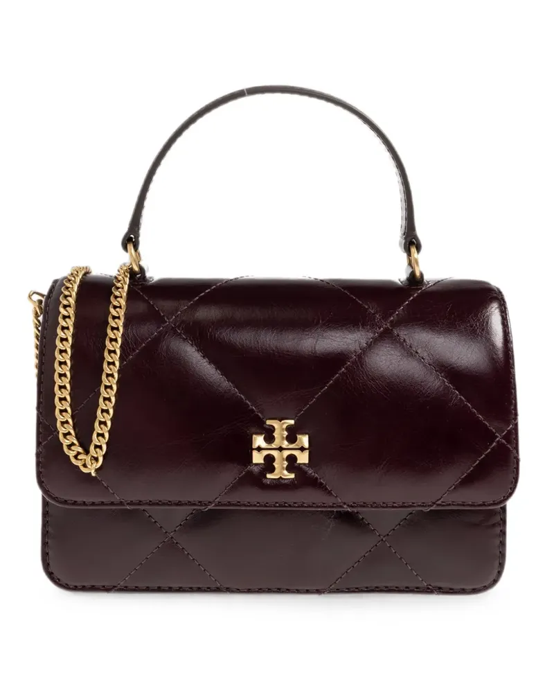 Tory Burch mini Kira diamond quilt distressed crossbody bag - Rot Rot
