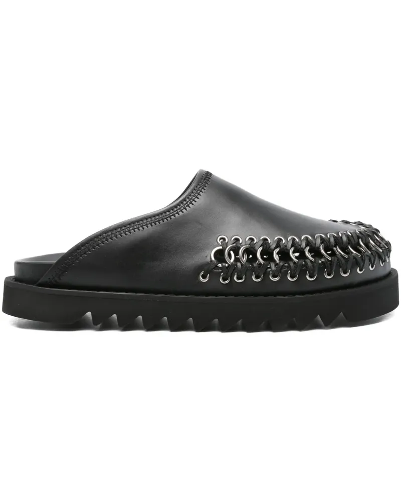 Toga Mules mit Kettendetail - Schwarz Schwarz