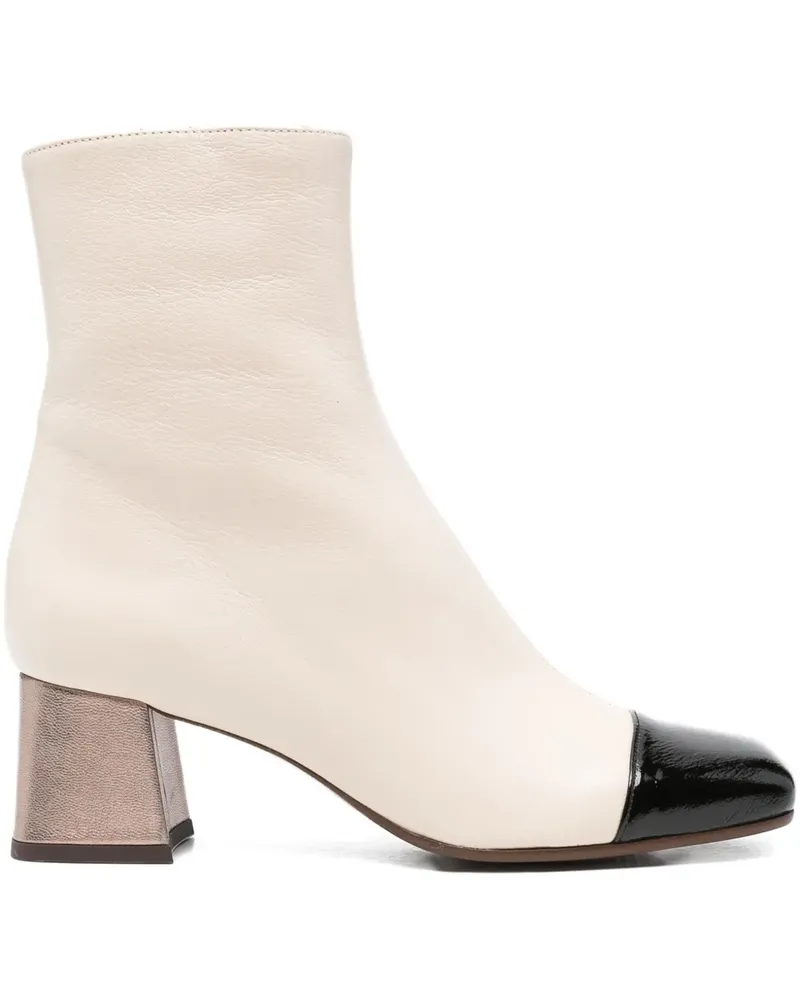 Chie Mihara Volkiria Stiefeletten mit Blockabsatz 45mm - Weiß Weiß