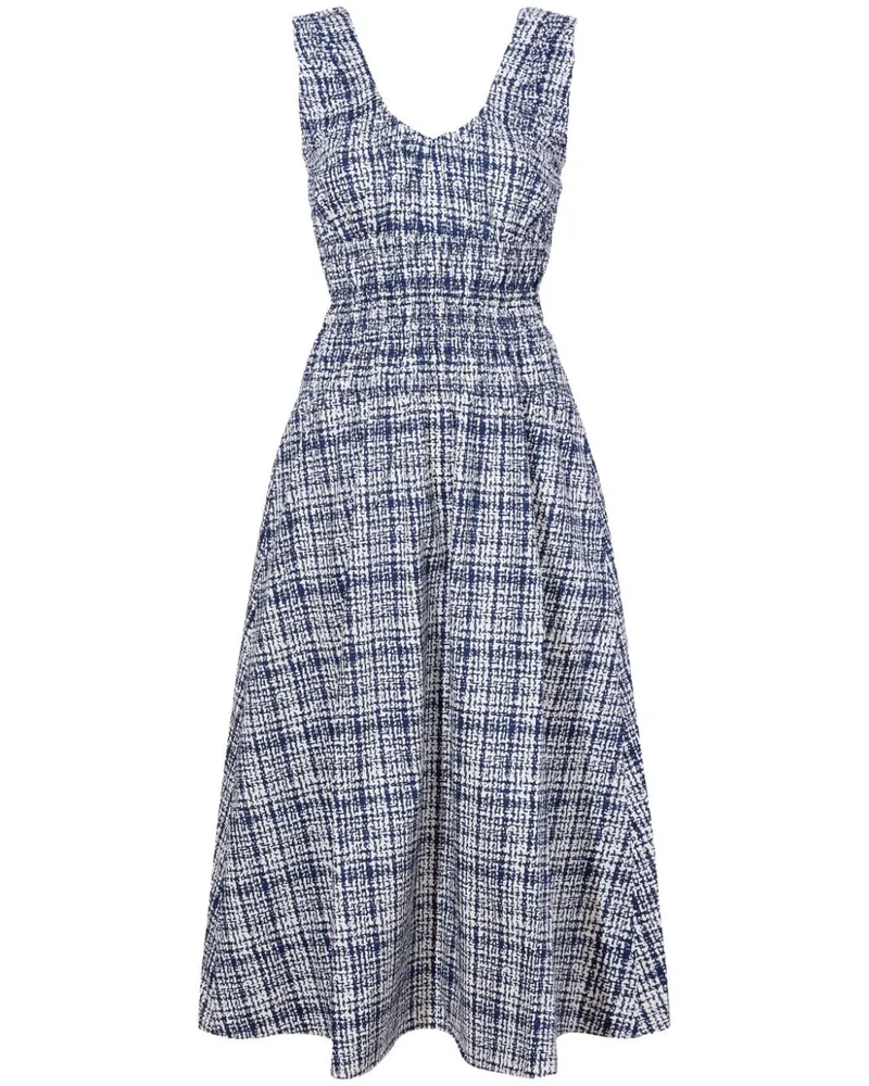 Proenza Schouler Penny Kleid mit Karomuster - Blau Blau