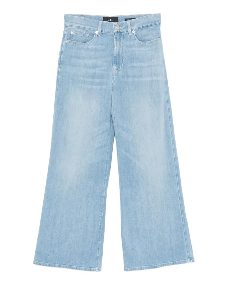 Seven7 Klassische Cropped-Jeans - Blau Blau