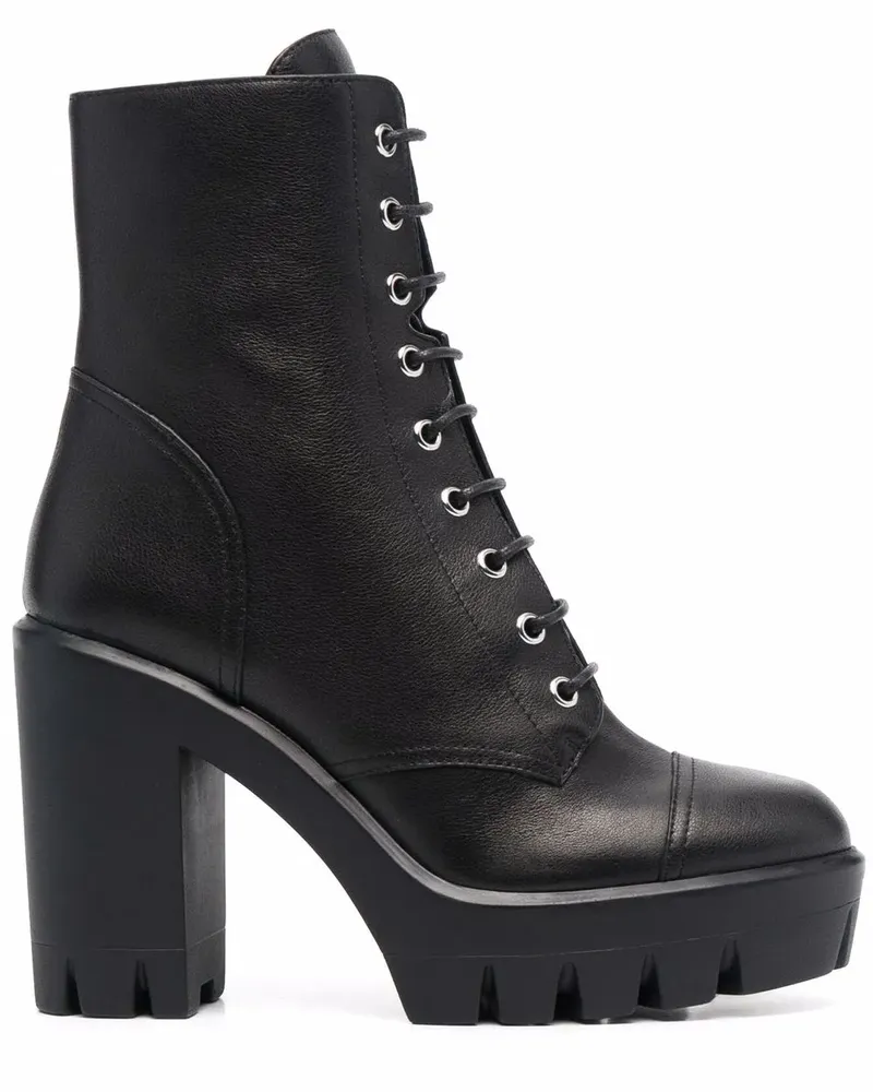 Giuseppe Zanotti Stiefeletten mit Blockabsatz - Schwarz Schwarz