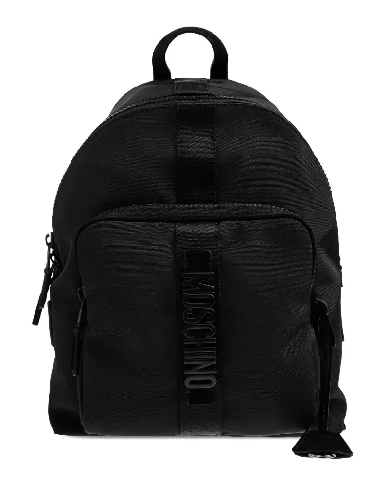 Moschino logo-detail backpack - Schwarz Schwarz