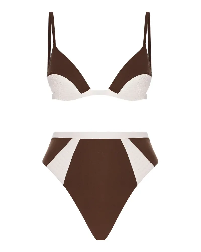Noire Swimwear Nyra Gisele triangle bikini - Braun Braun