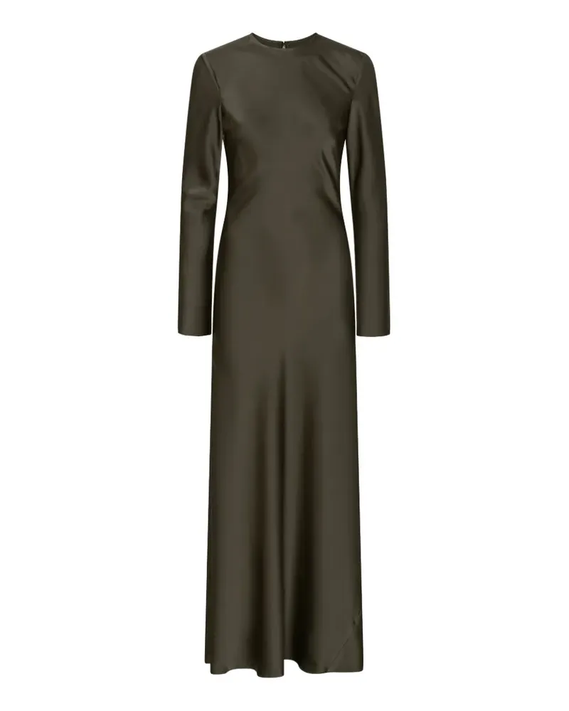 ROTATE Birger Christensen Kleid mit rundem Ausschnitt - Grün Grün
