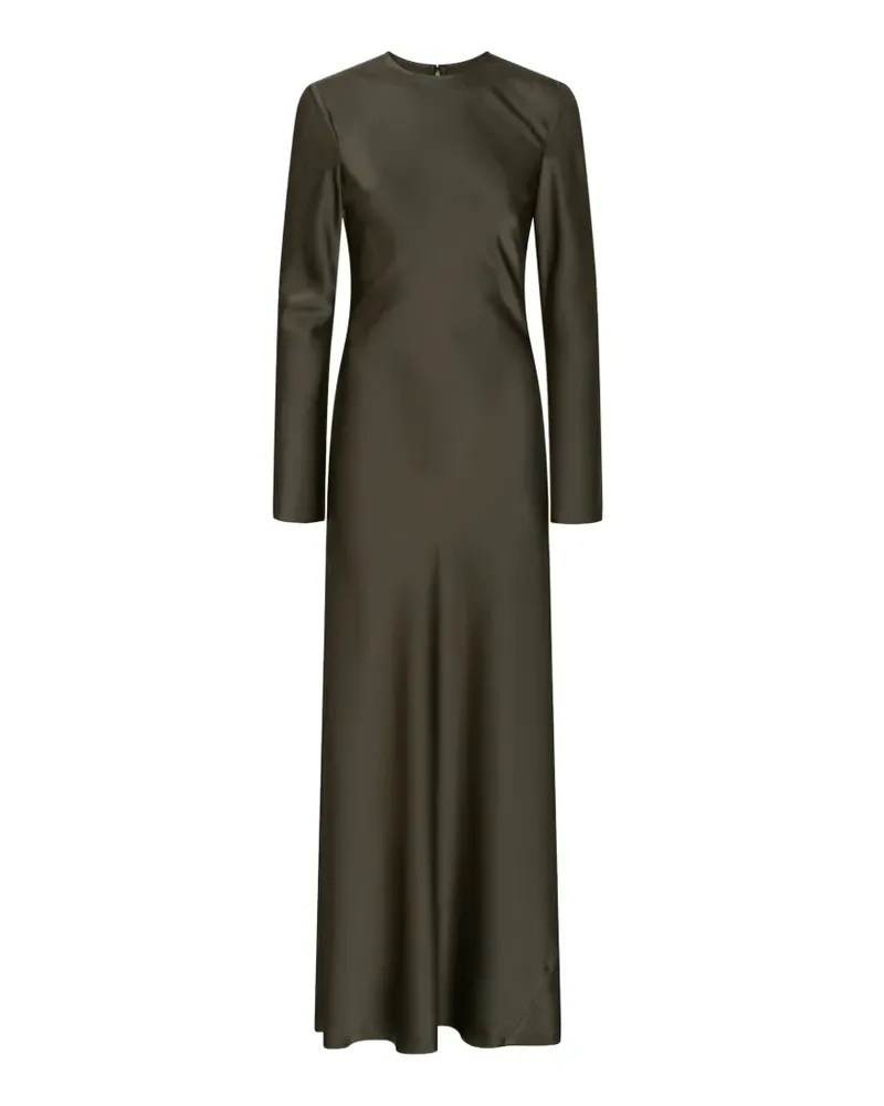 ROTATE Birger Christensen Kleid mit rundem Ausschnitt - Grün Grün