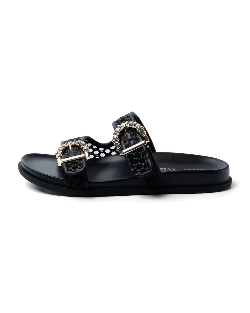 Emanuelle Vee crystal-embellished sandals - Schwarz Schwarz