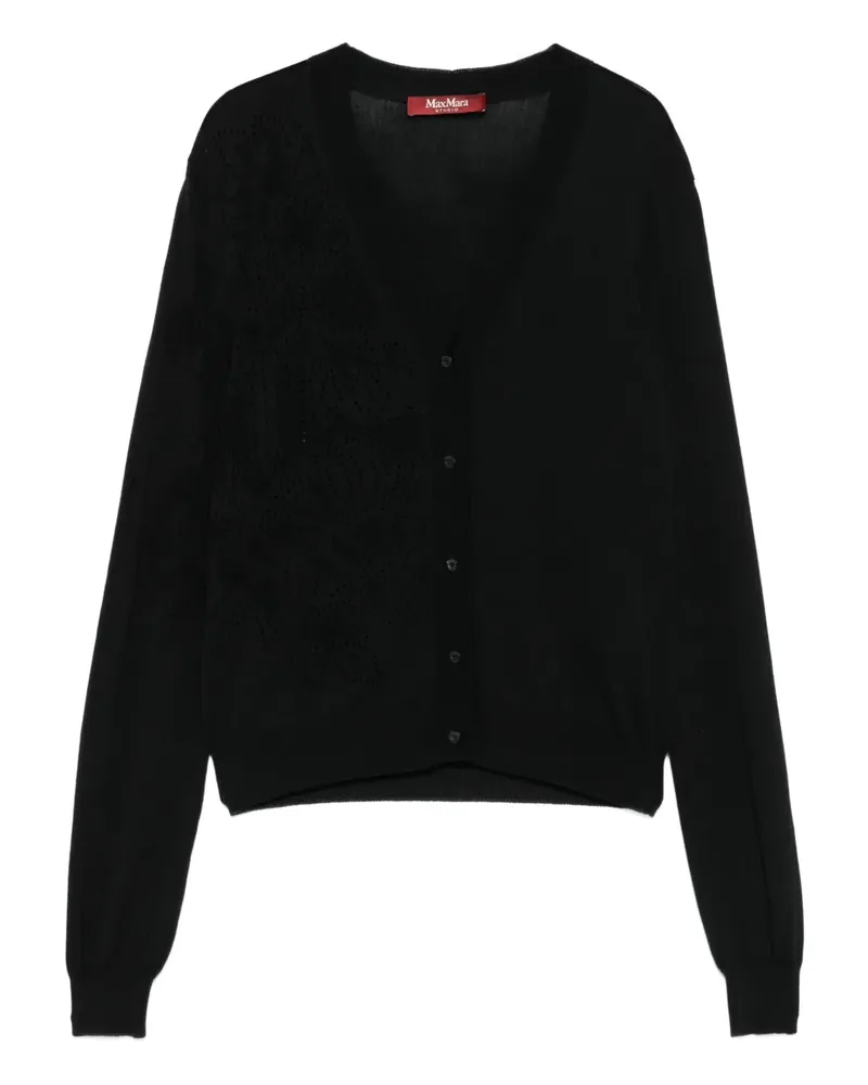 Max Mara Cardigan mit Knöpfen - Schwarz Schwarz