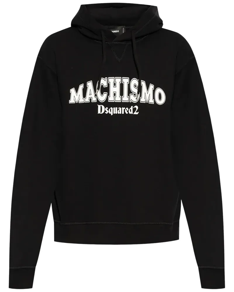 Dsquared2 Hoodie mit Logo-Print - Schwarz Schwarz