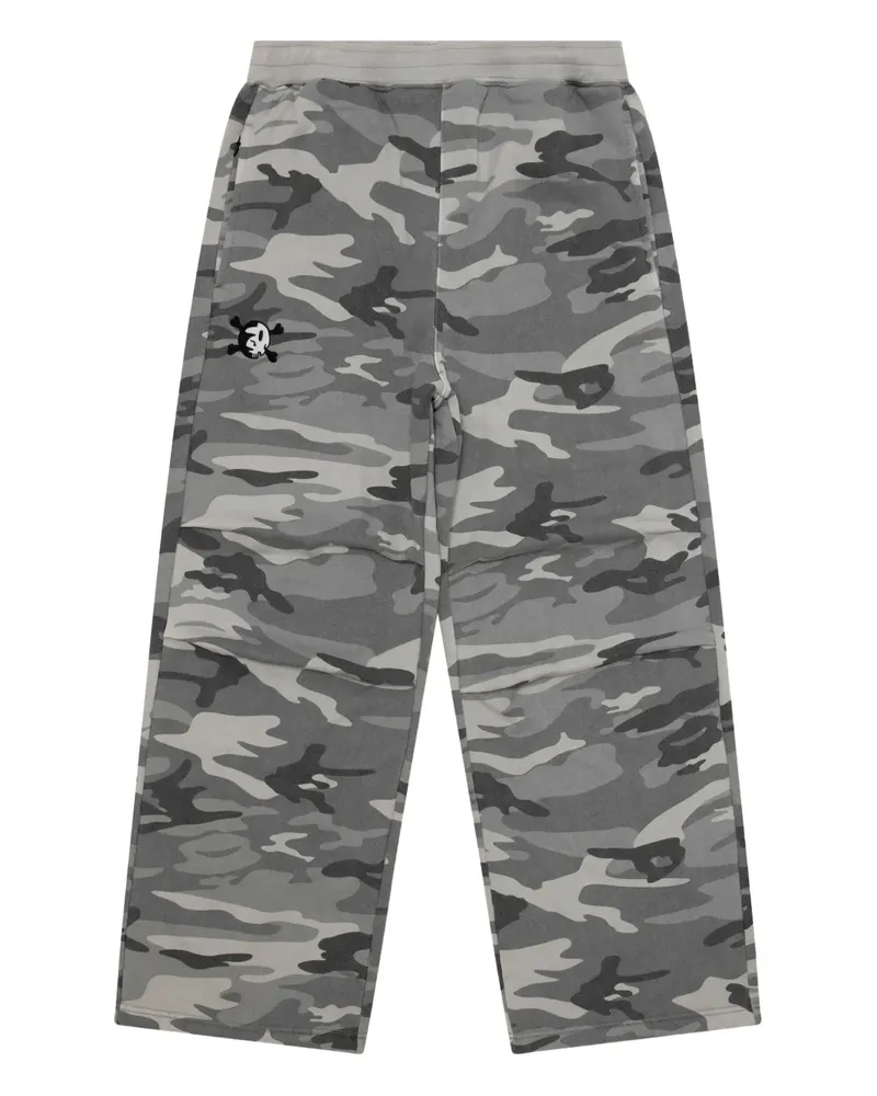 BAPE camouflage-pattern track pants - Grau Grau