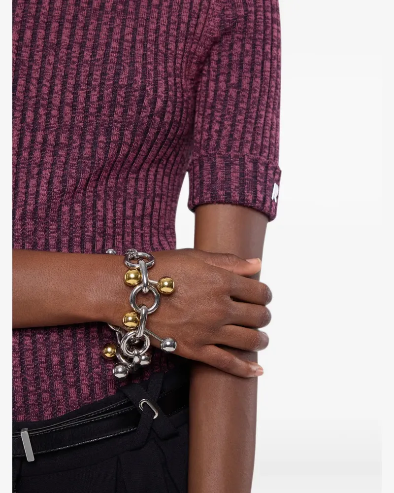Paco Rabanne Zweifarbiges Armband im Archiv-Look - Silber Silber