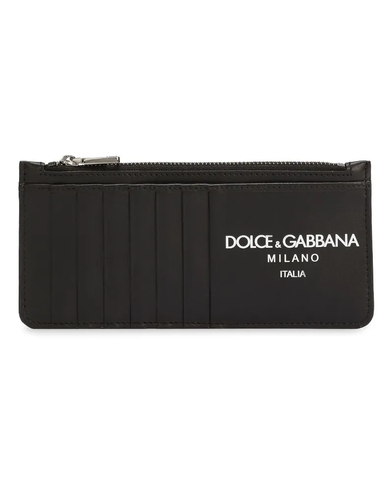 Dolce & Gabbana Portemonnaie mit Logo-Print - Schwarz Schwarz
