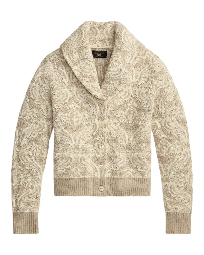 Ralph Lauren Gemusterter Cardigan - Nude Nude