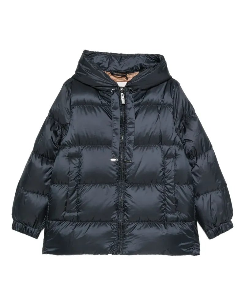 Max Mara hooded quilted coat - Blau Blau