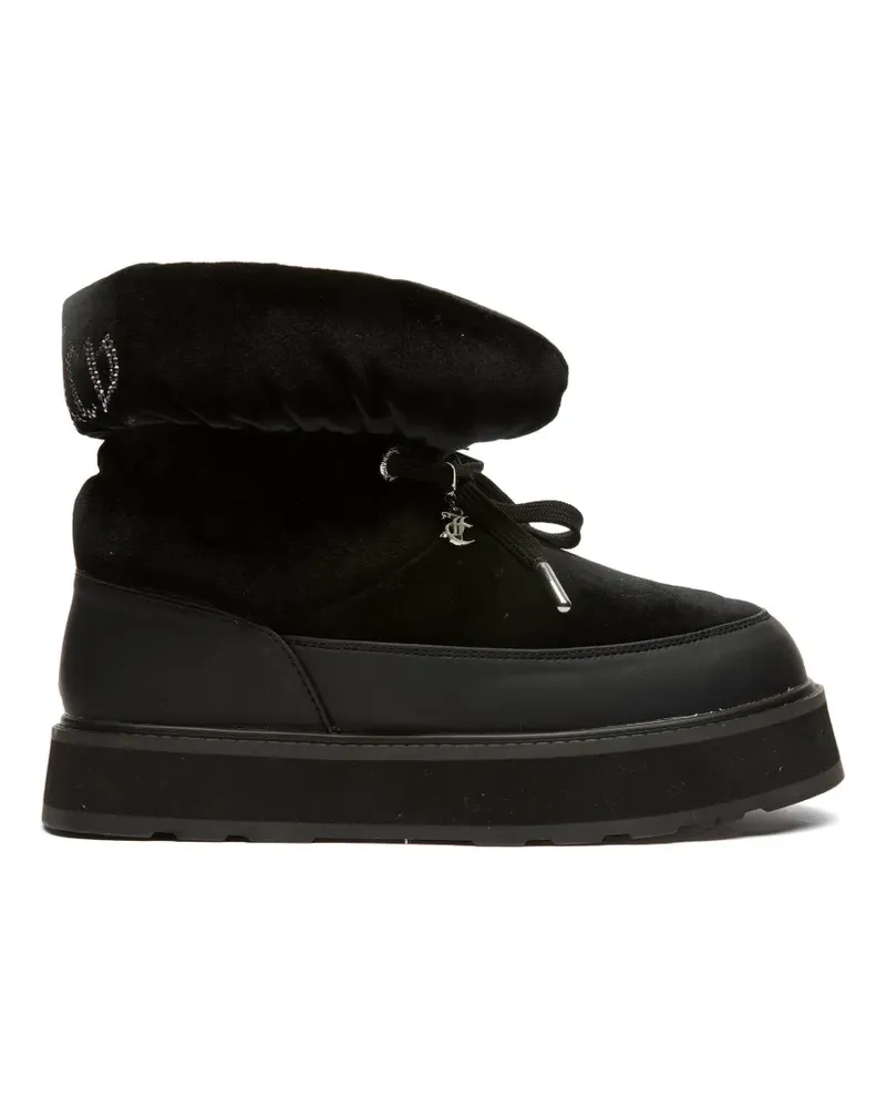 Juicy Couture Alpine Velours-Stiefel mit Strass - Schwarz Schwarz