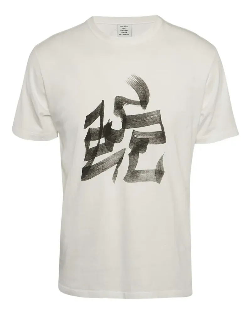 VETEMENTS T-Shirt mit Print - Weiß Weiß