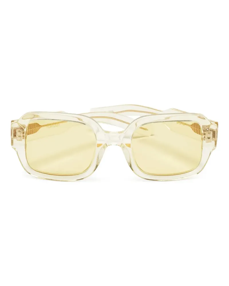 FLATLIST Sonnenbrille mit eckigem Gestell - Gelb Gelb