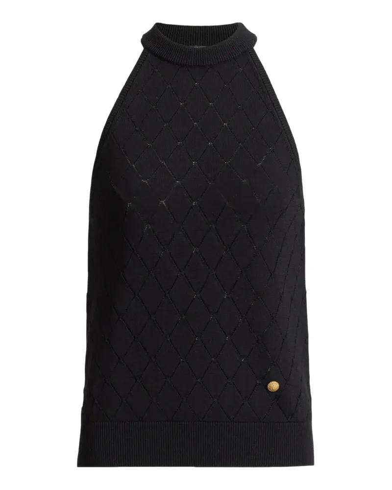 Balmain Ärmelloses Oberteil - Schwarz Schwarz