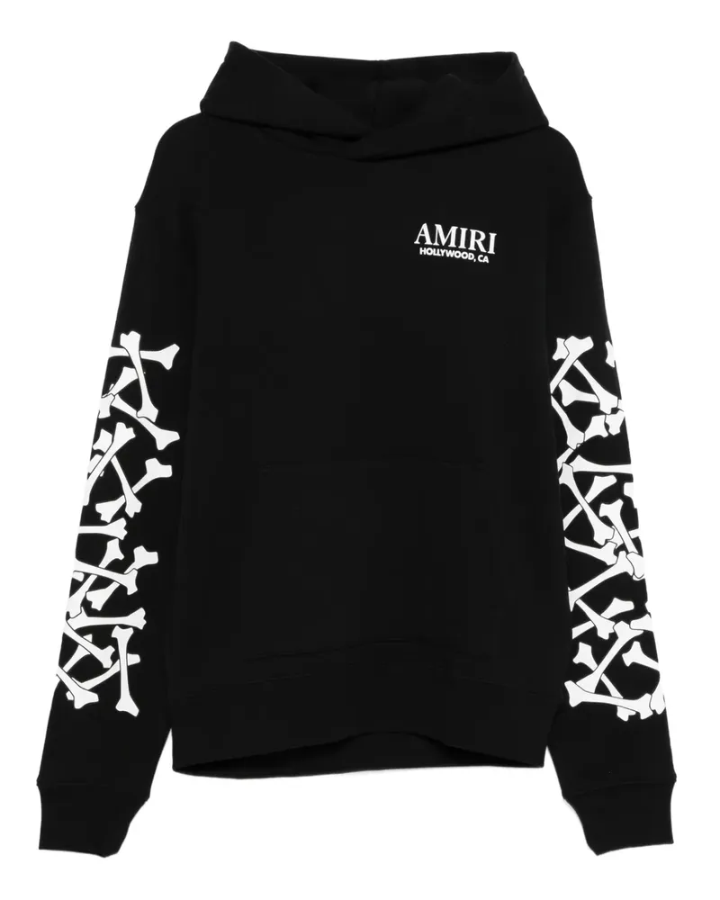 Amiri Bones Stacked Hoodie - Schwarz Schwarz