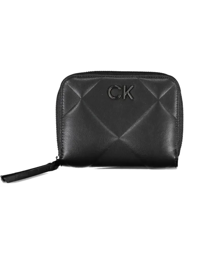 Calvin Klein quilted zip-around wallet - Schwarz Schwarz