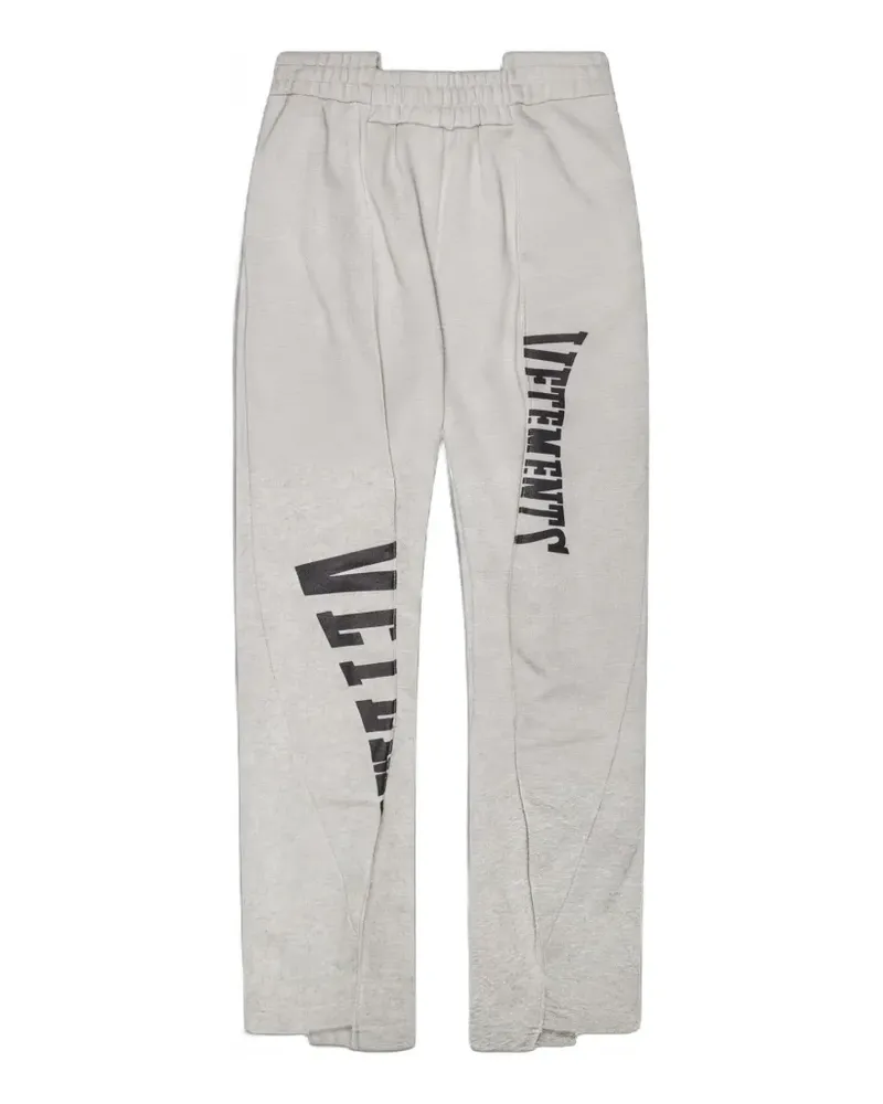 VETEMENTS Jogginghose mit Logo-Print - Grau Grau