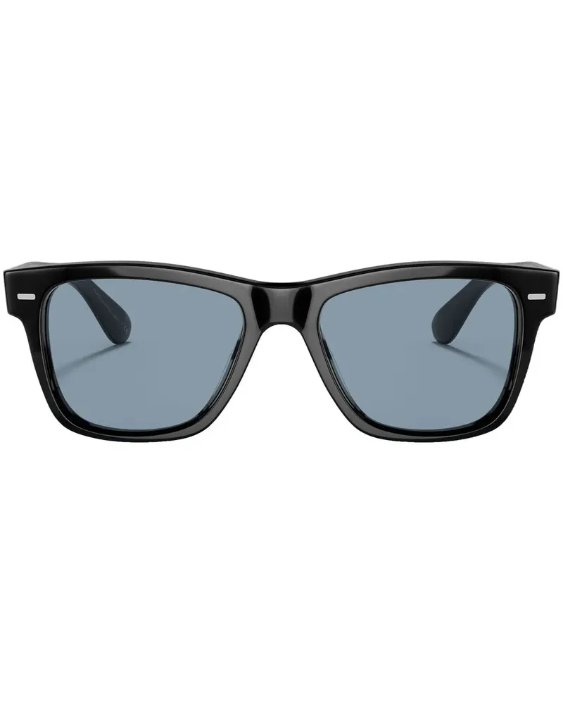 Oliver Peoples Eckige Oliver Sun-F Sonnenbrille - Schwarz Schwarz
