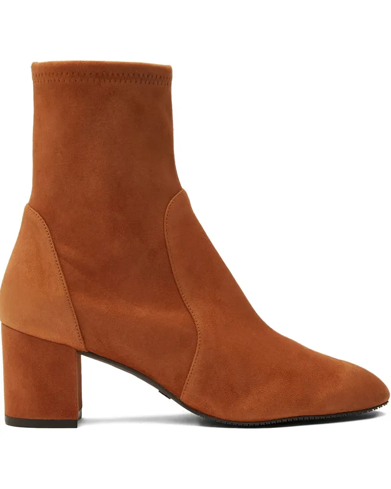 Stuart Weitzman 60mm Yuliana stretch ankle boots - Braun Braun
