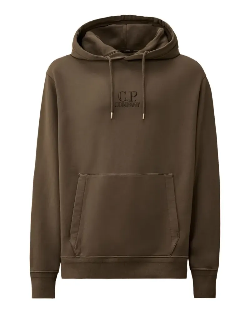C.P. Company logo hooded sweatshirt - Braun Braun