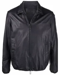 Emporio Armani Bikerjacke mit Kordelzug Blau