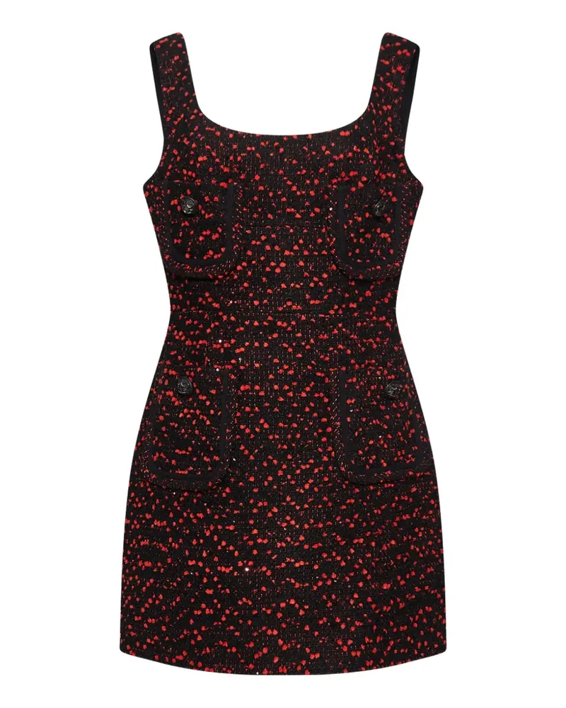 Elie Saab Minikleid aus Tweed - Schwarz Schwarz