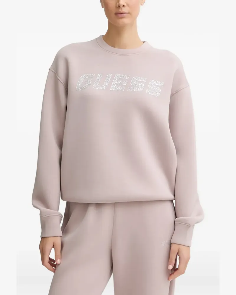 Guess Sweatshirt mit Logo-Print - Rosa Rosa