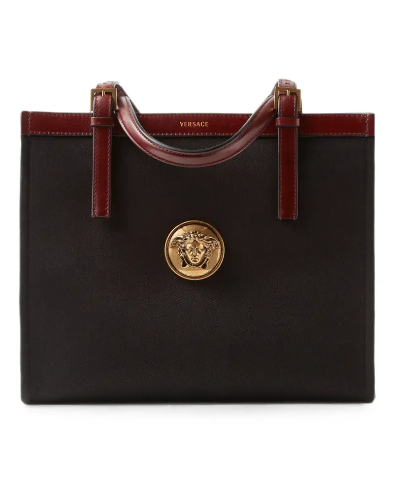 Versace Rivière Tote Bag aus Canvas - Schwarz Schwarz