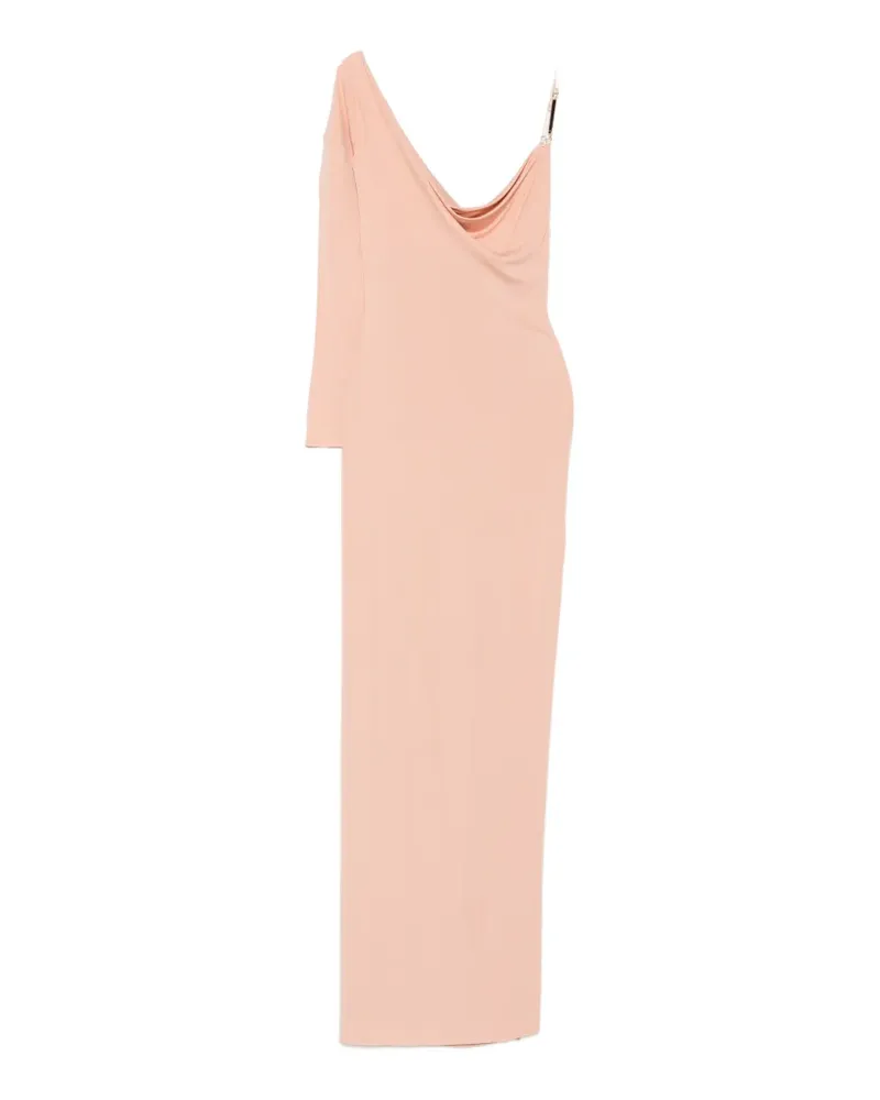 Elisabetta Franchi one-shoulder cowl-neck dress - Rosa Rosa