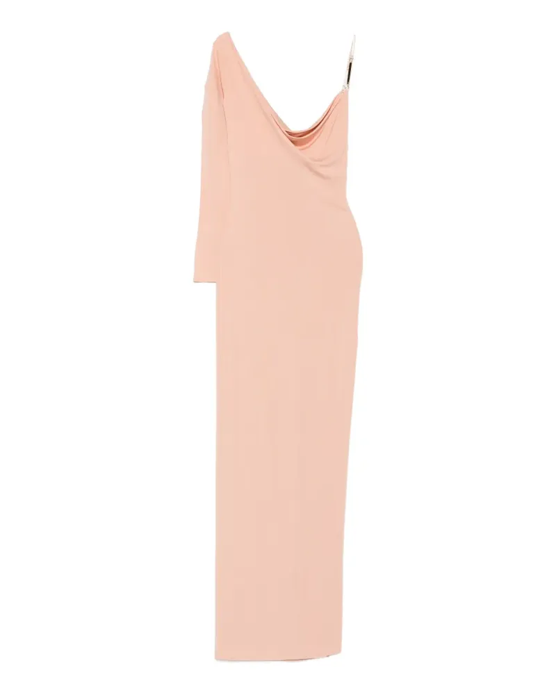 Elisabetta Franchi one-shoulder cowl-neck dress - Rosa Rosa
