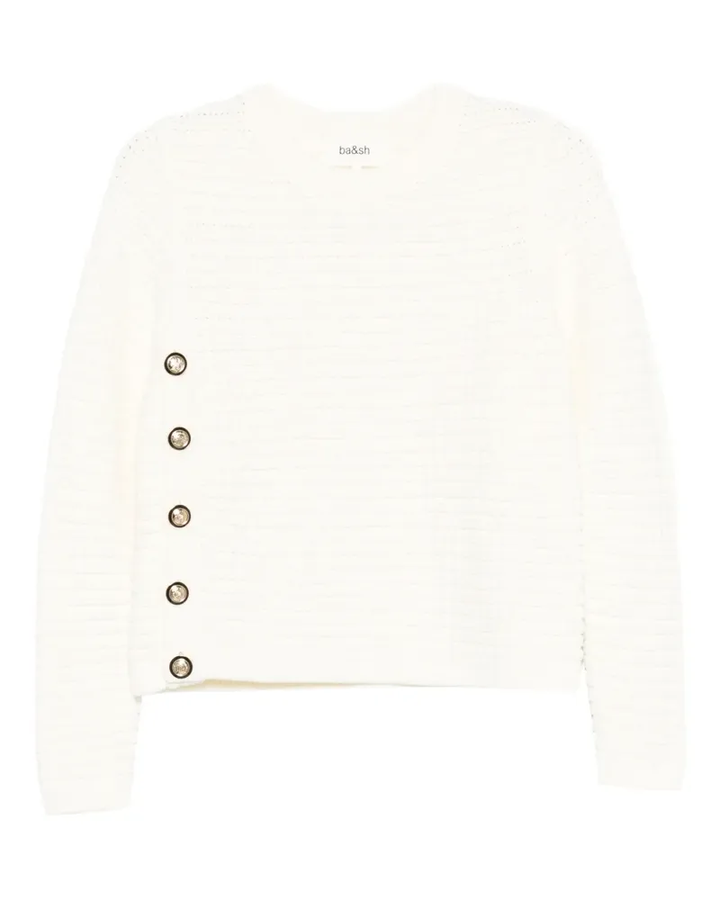 ba&sh Pullover mit Knopfverzierung - Nude Nude