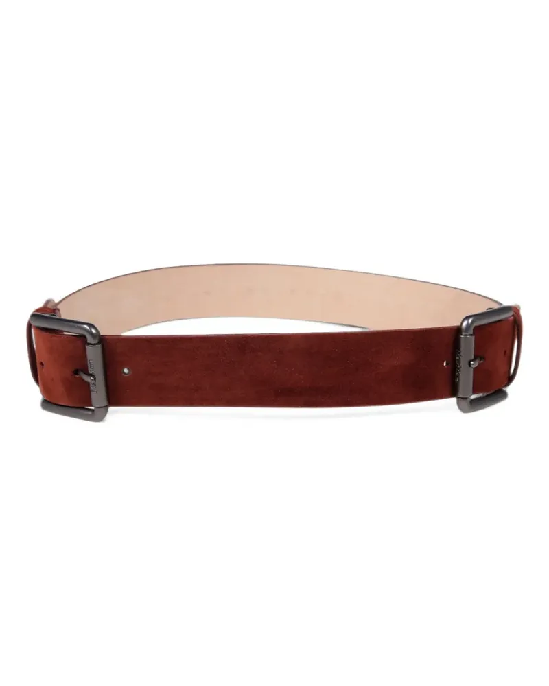 Max Mara Gürtel aus Wildleder - Braun Braun