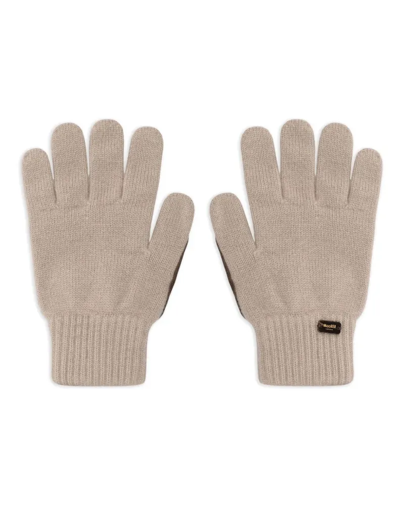 MOORER Handschuhe aus Kaschmir mit Wildlederhandschuhen - Nude Nude