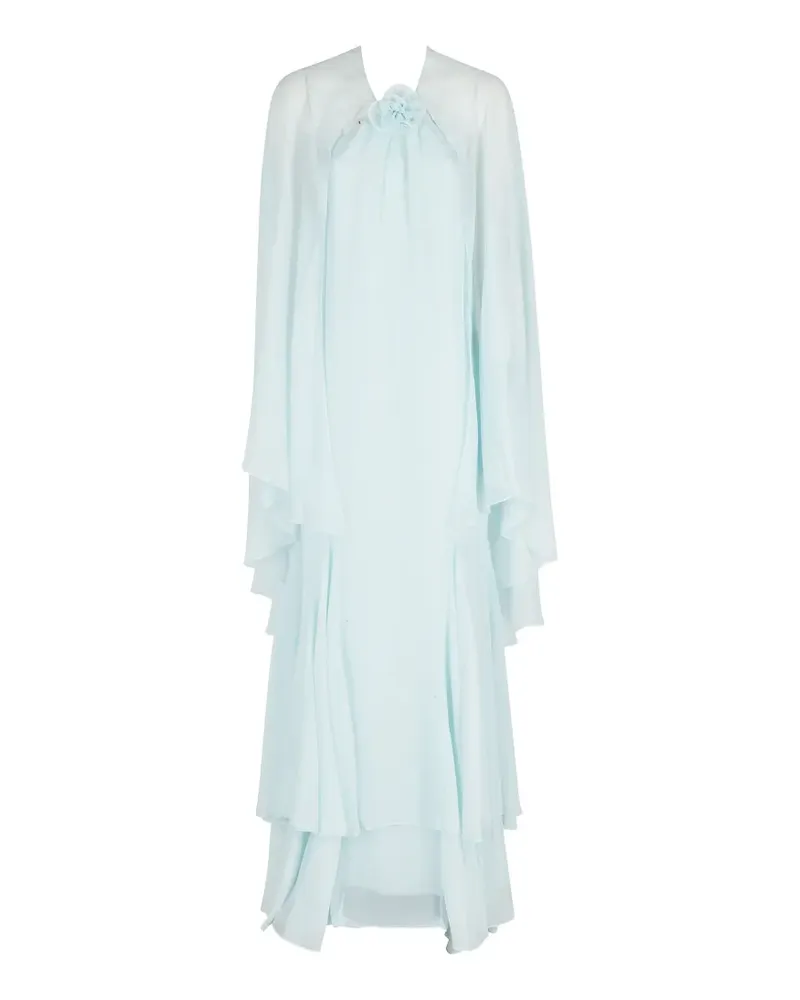 Retrofête ruffled maxi dress - Blau Blau