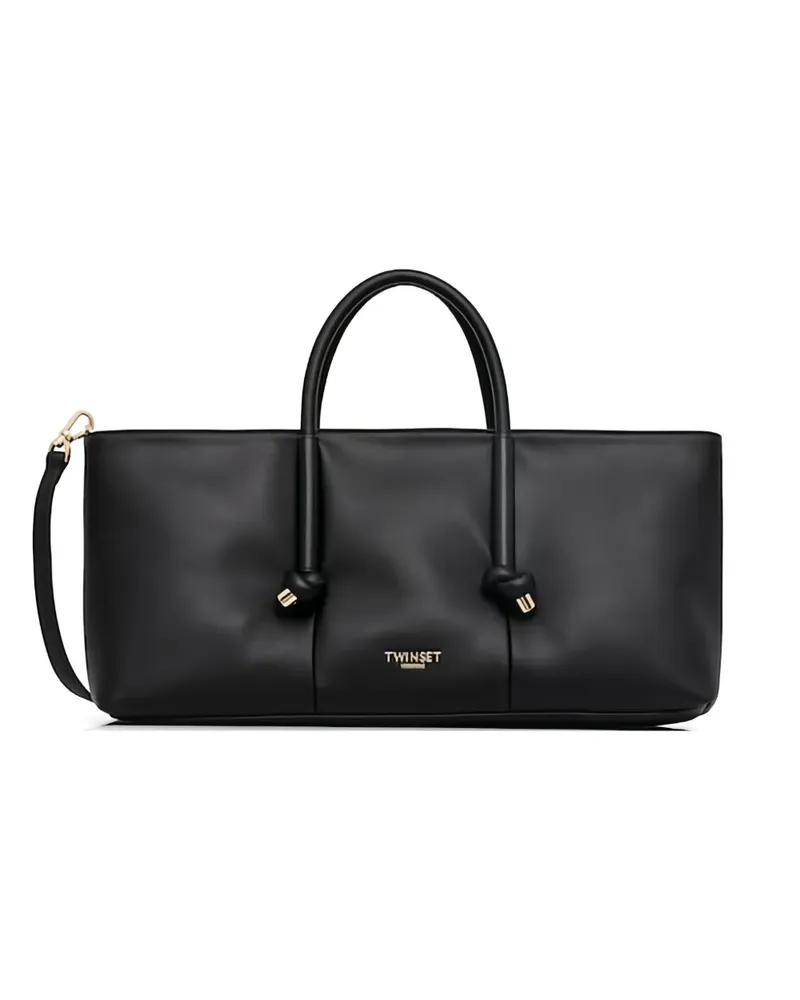 Twin-Set knot handle cross body bag - Schwarz Schwarz