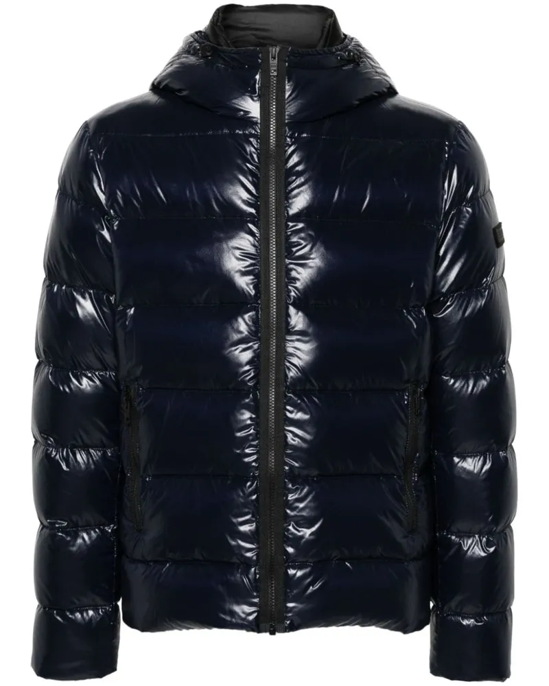 Fay Jacke mit Logo-Patch - Blau Blau
