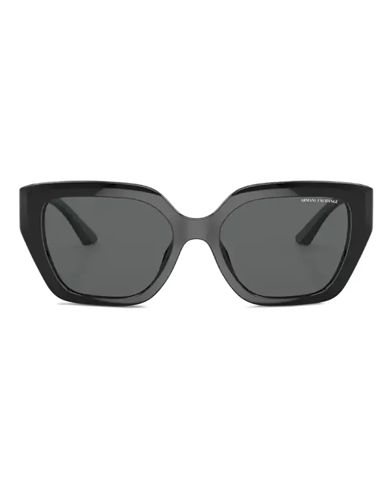 Armani Exchange Cat-Eye-Sonnenbrille - Schwarz Schwarz