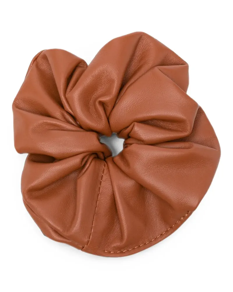 Manokhi leather scrunchie - Braun Braun